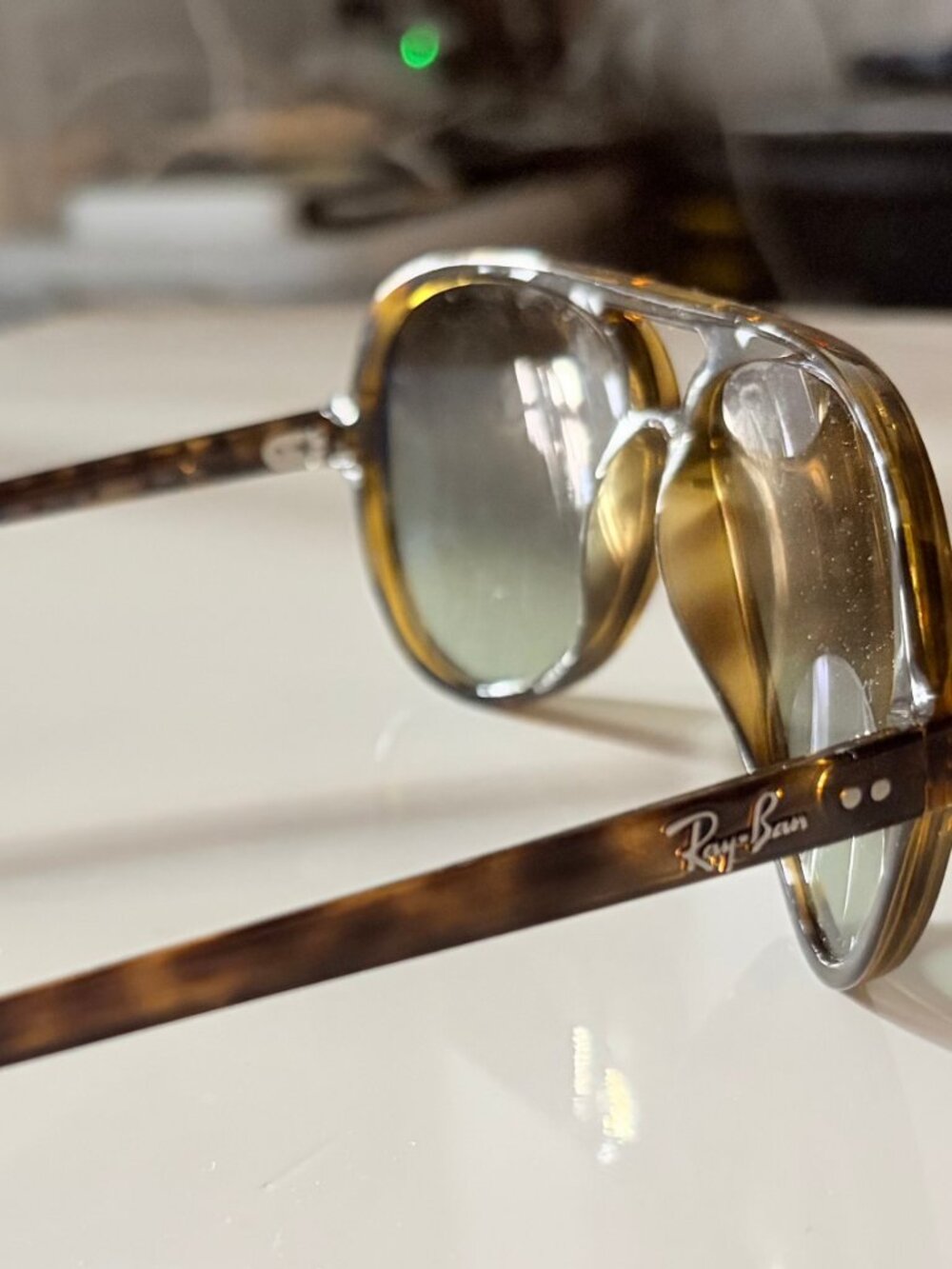 Ray-Ban Cats 5000 RB4125 Havana Tortoise Green Gradient Sunglasses - Picture 7 of 9